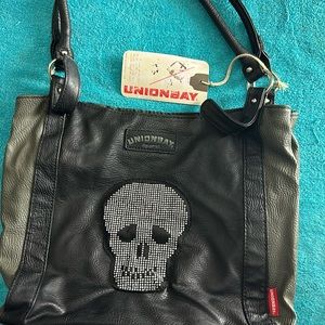 UNION BAY skull SHOULDER WOMEN black handbag